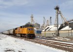 UP SD70M #4367 leads the northbound Cache Valley Local (LCG-41C) at "IFA" in Lewiston, Utah April 13, 2022